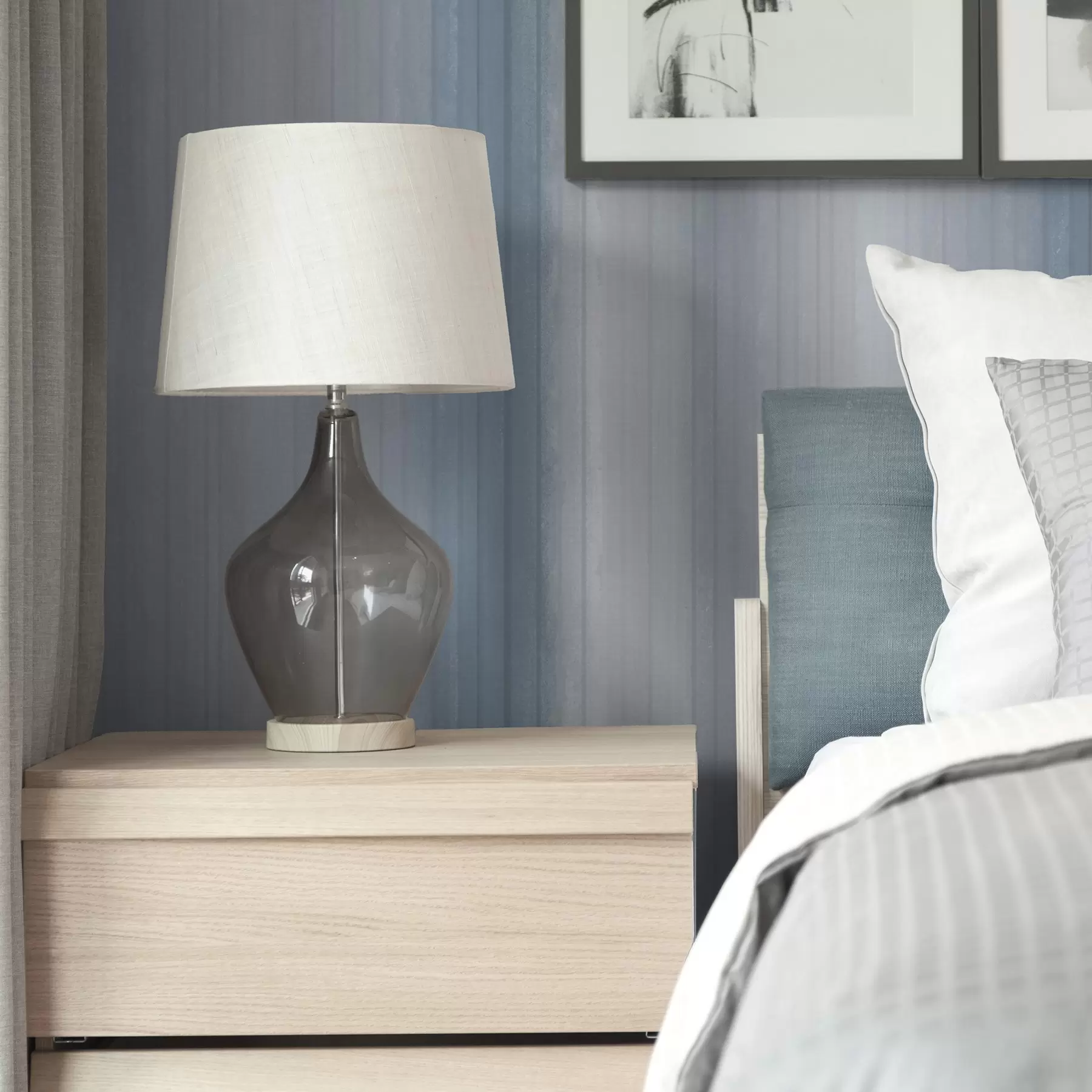 fototapeter Myke blågrå gradientstriper a00506