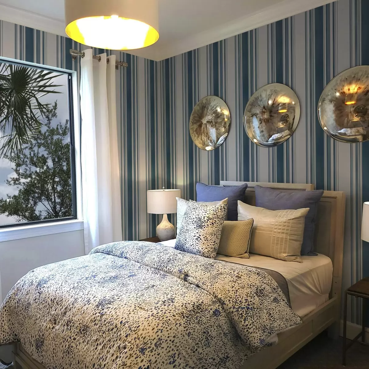 Bakgrunn Blå striper med hvite mellomrom a00525