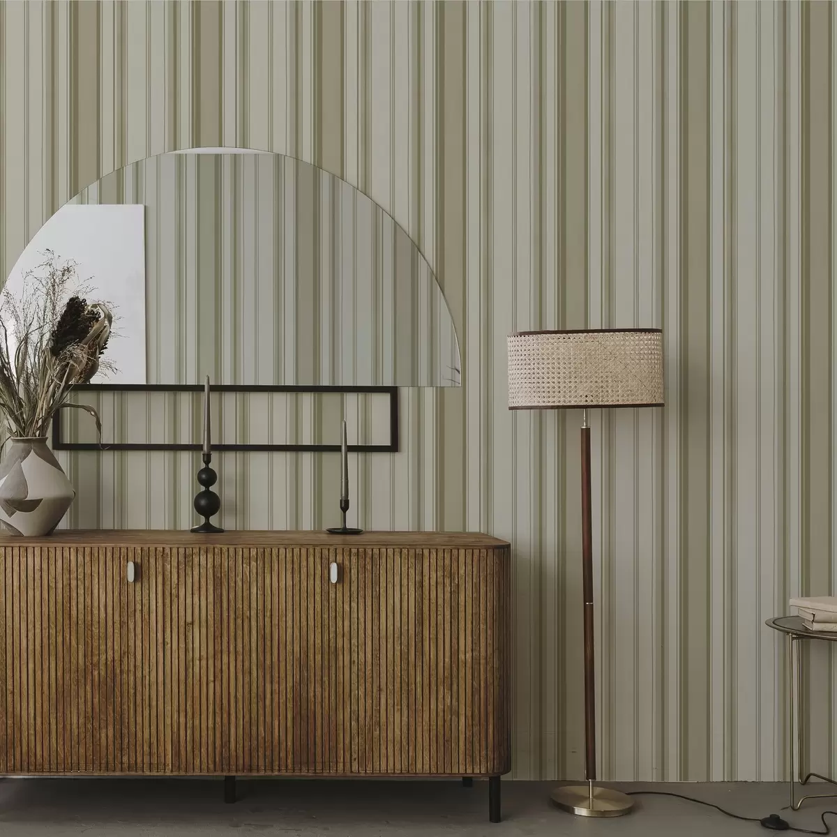 Bakgrunn Kremfarget bakgrunn med gråbeige vertikale striper a00564