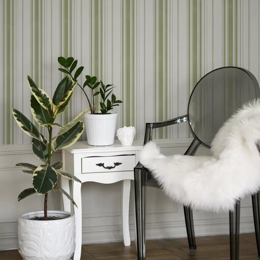 fototapeter Grønne vertikale striper av varierende bredde a00565