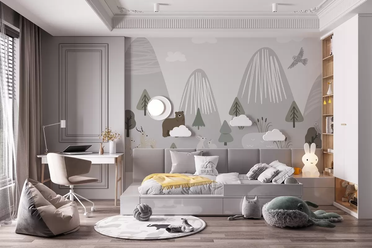 fototapeter Skogens dyr w04430