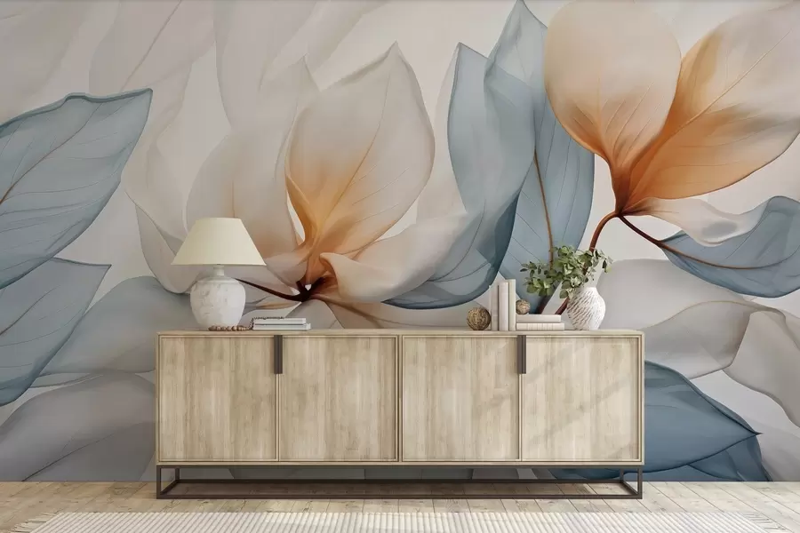 fototapeter Blomsterbladets magi w04566