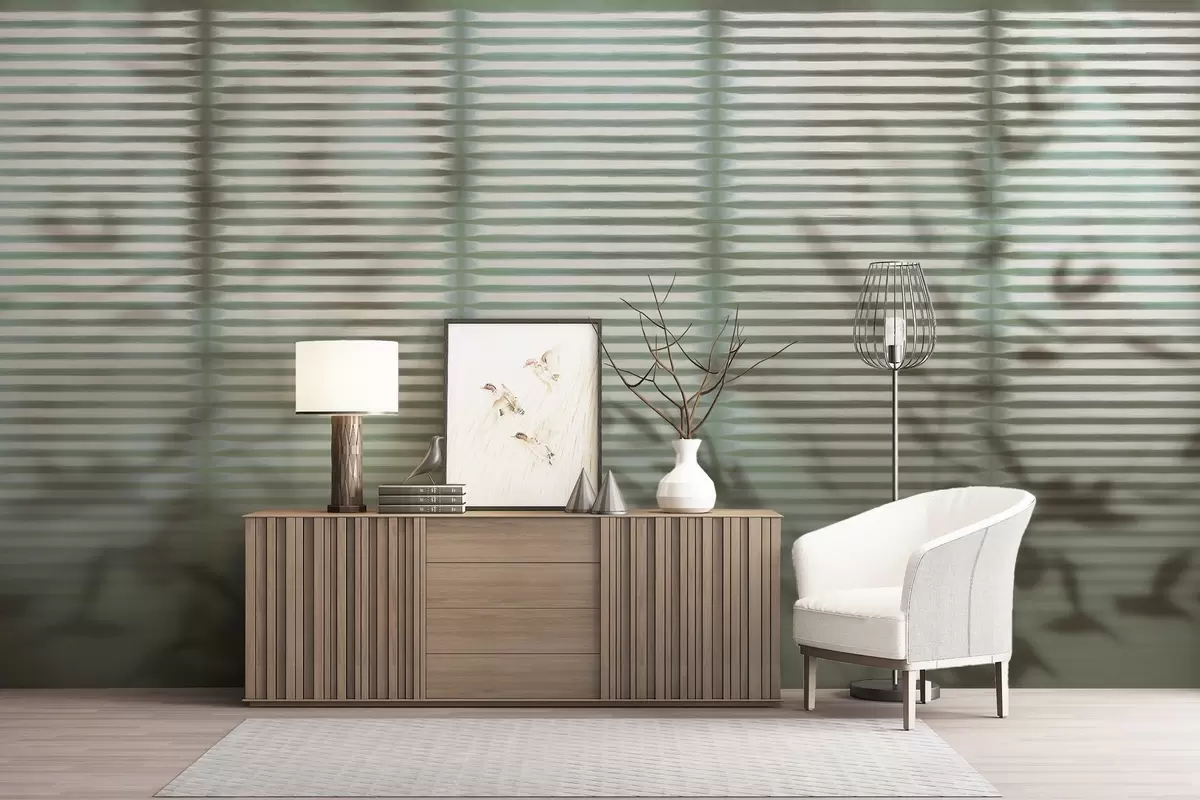 fototapeter Bladaktig slør w04569