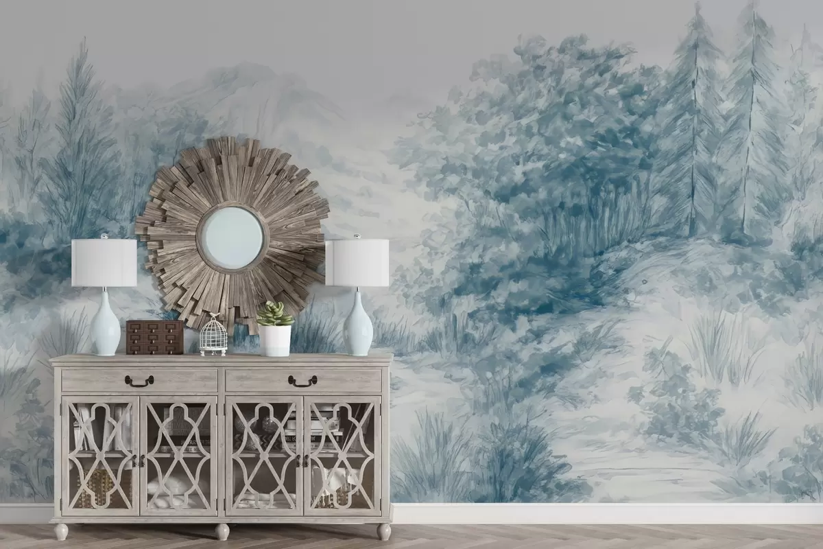 fototapeter Fargerike konturer w04572