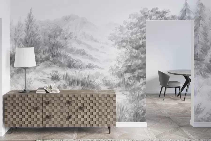 fototapeter Fargerike konturer w04572v2