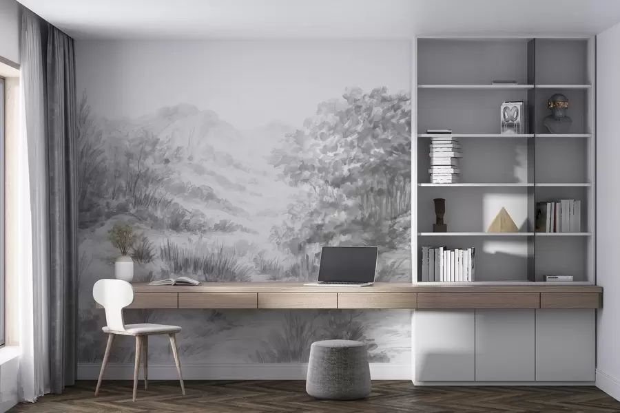 fototapeter Fargerike konturer w04572v2