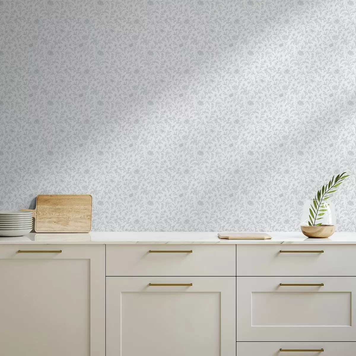 Bakgrunn Fine blå strektegnblomster på en off-white bakgrunn a00576