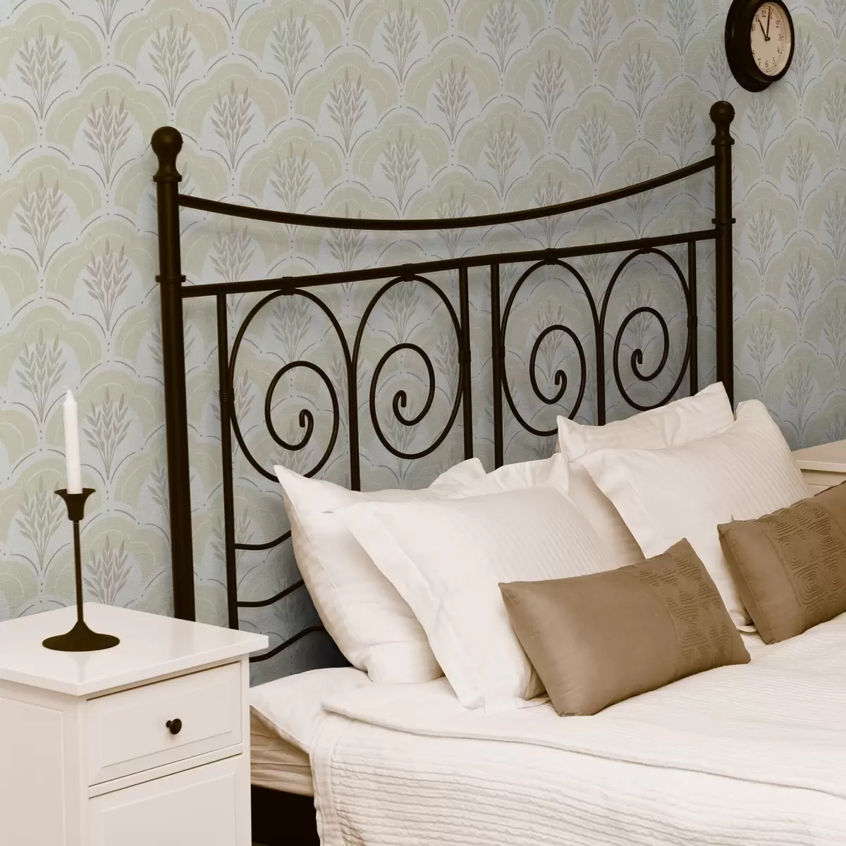 Bakgrunn Hvete innenfor buer, myk kremgul akvarellbakgrunn a00607