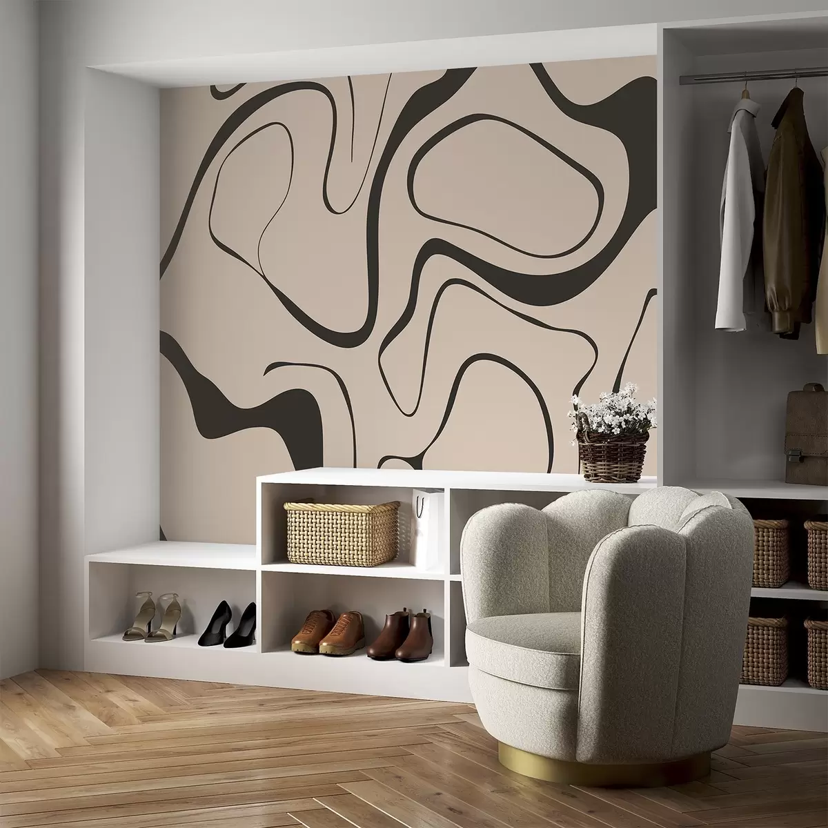 fototapeter Abstrakt mønster w04649