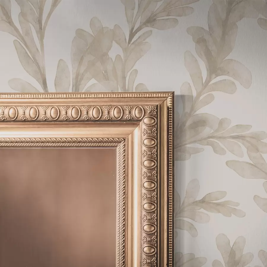 fototapeter Akvarell beige grener, mykt botanisk motiv a00617