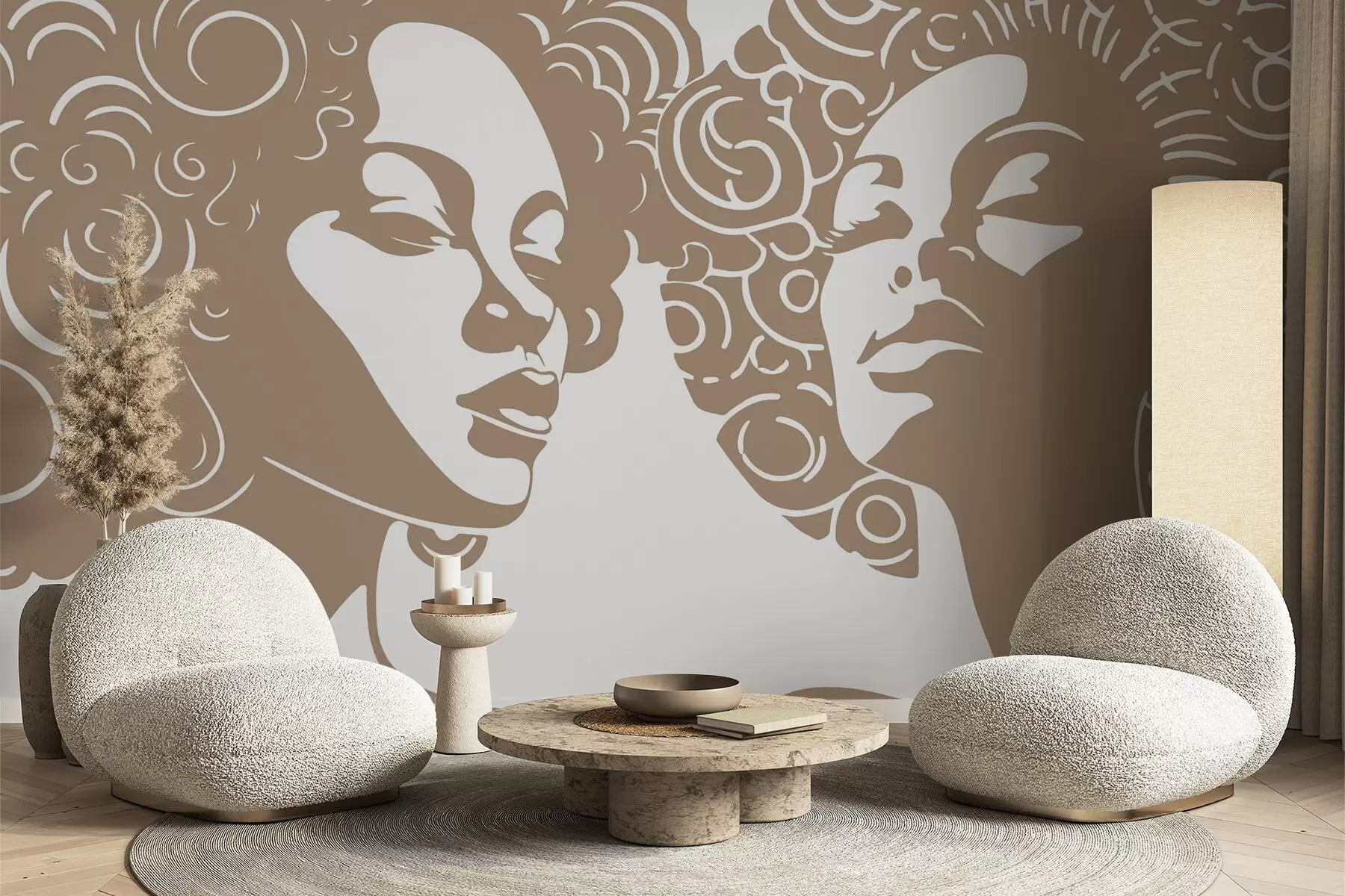 fototapeter To jenter w04688