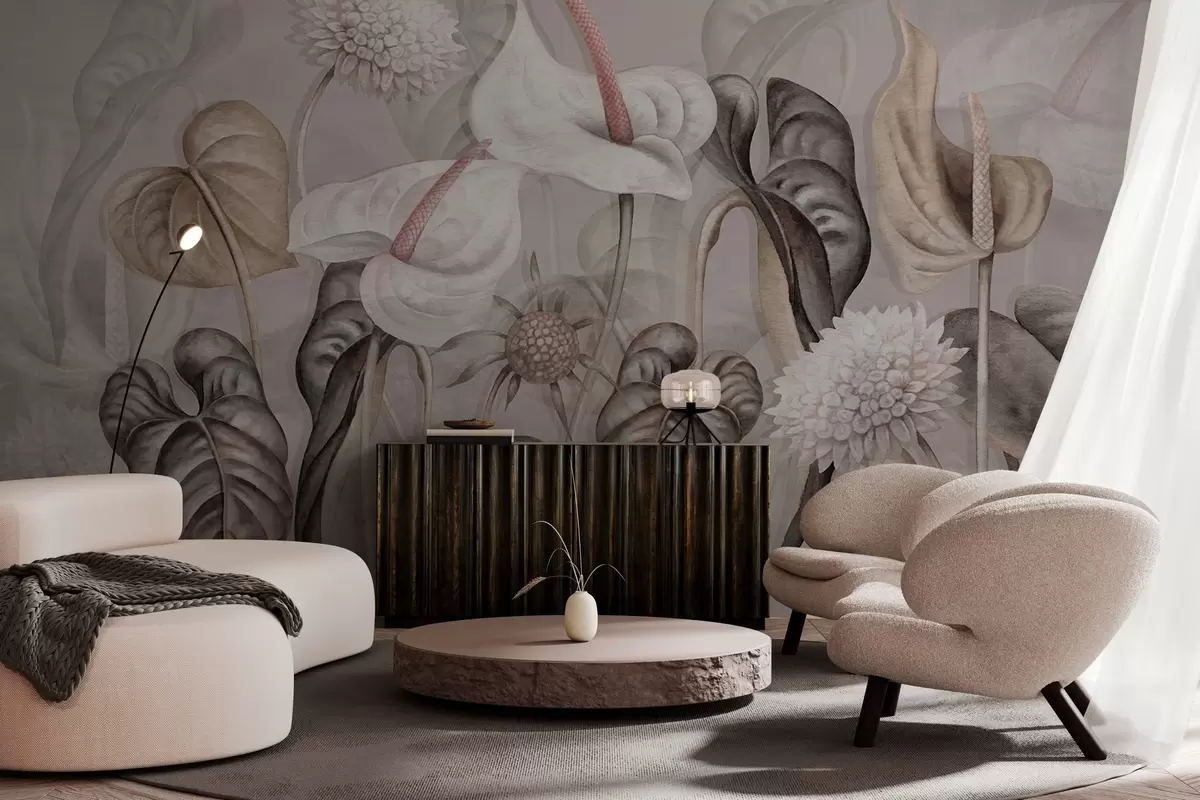 fototapeter Planter på veggen w04669v1