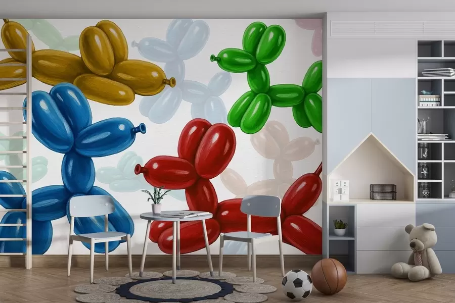 fototapeter Hundformede baller w04675