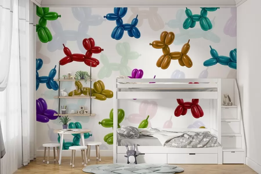 fototapeter Malte hunder laget av baller w04676