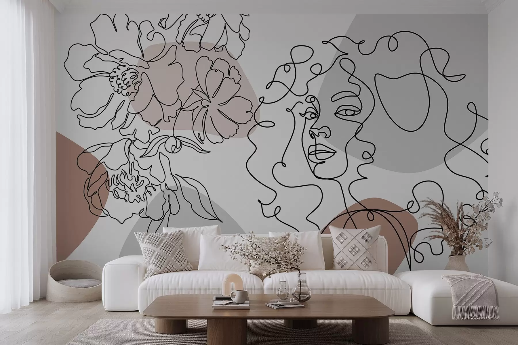 fototapeter Jente i kø w04724