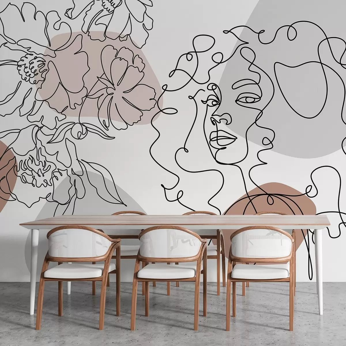 fototapeter Jente i kø w04724