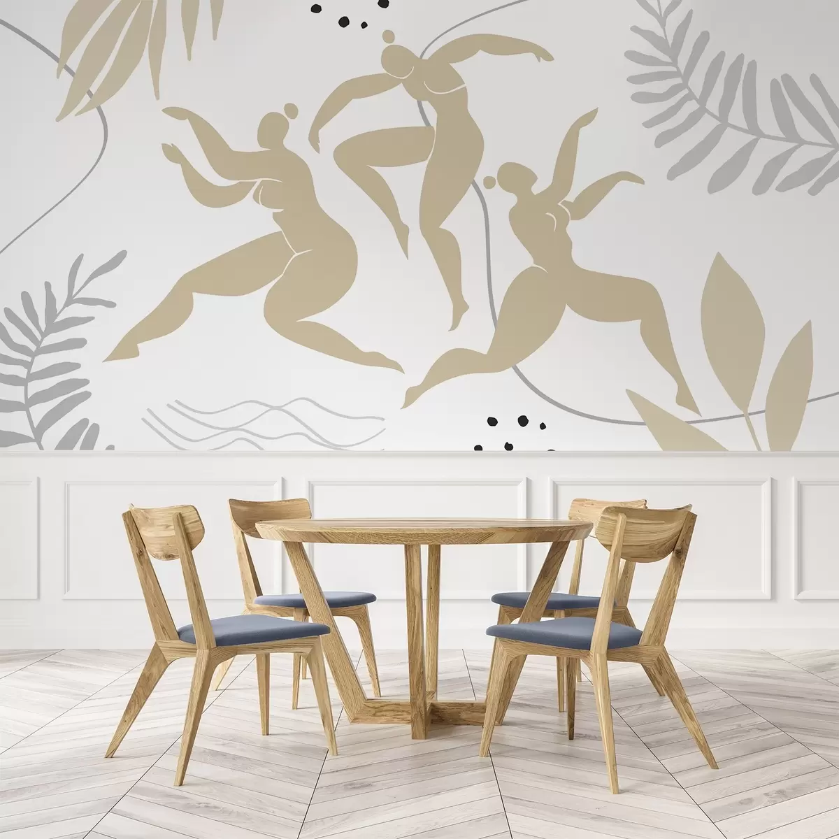 fototapeter Abstrakte silhuetter av kvinner w04725