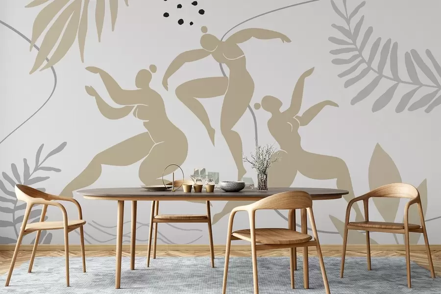 fototapeter Abstrakte silhuetter av kvinner w04725