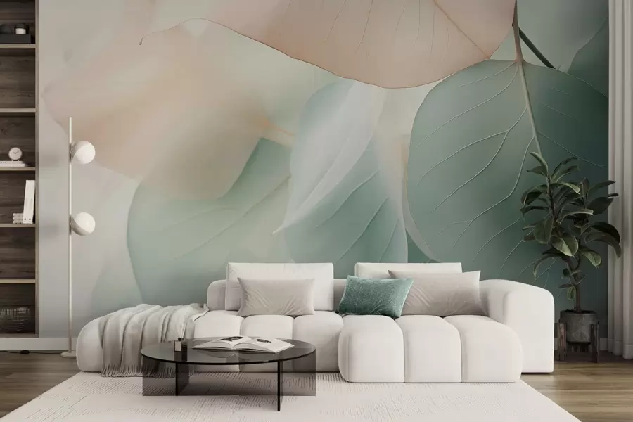 fototapeter Abstrakte blader w04726