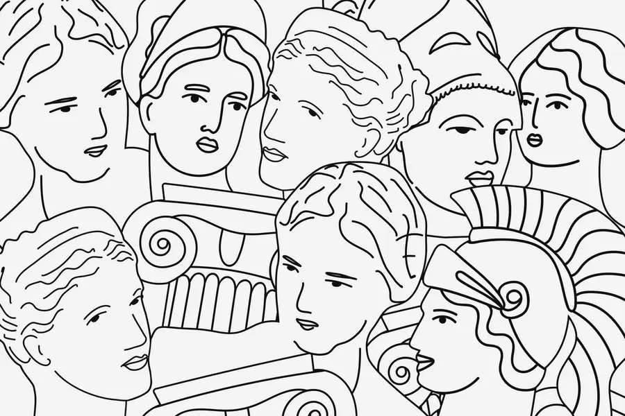 fototapeter Gamle ansikter w04728