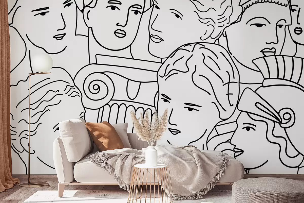 fototapeter Gamle ansikter w04728