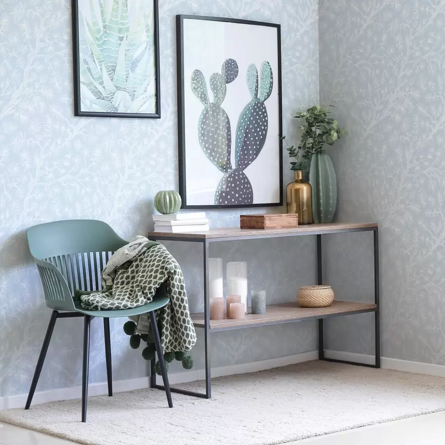 fototapeter Furu-grener i lyse farger på blå bakgrunn a00838