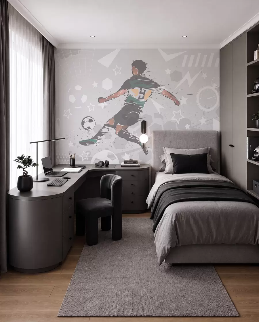 fototapeter Fotballspiller, sport w04763