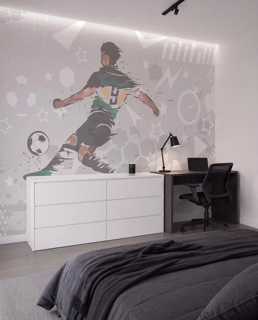 fototapeter Fotballspiller, sport w04763