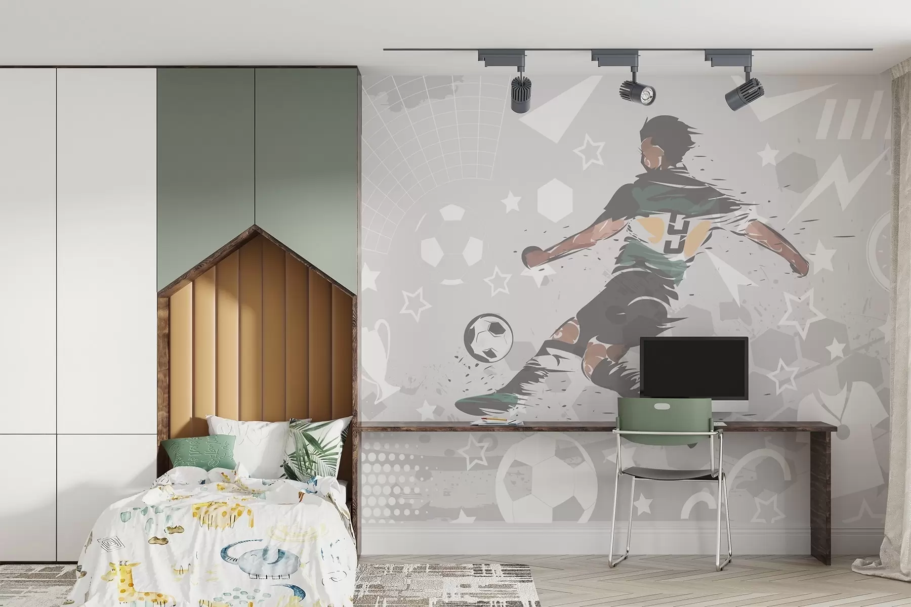 fototapeter Fotballspiller, sport w04763