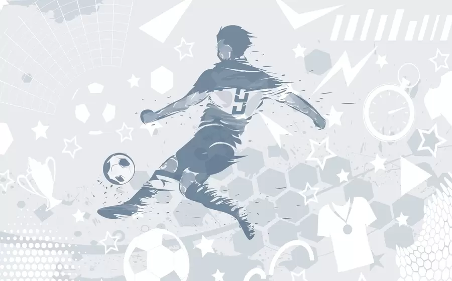 fototapeter Fotballspiller, sport w04763v1