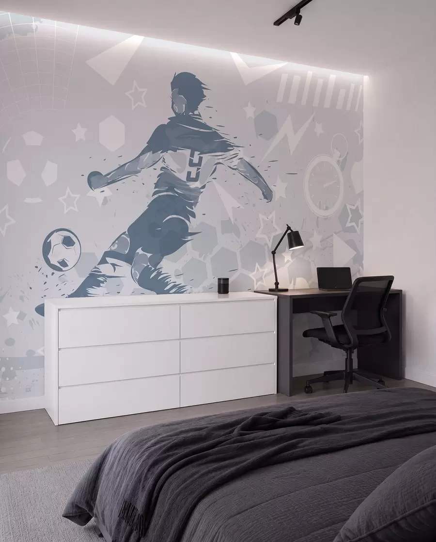 fototapeter Fotballspiller, sport w04763v1