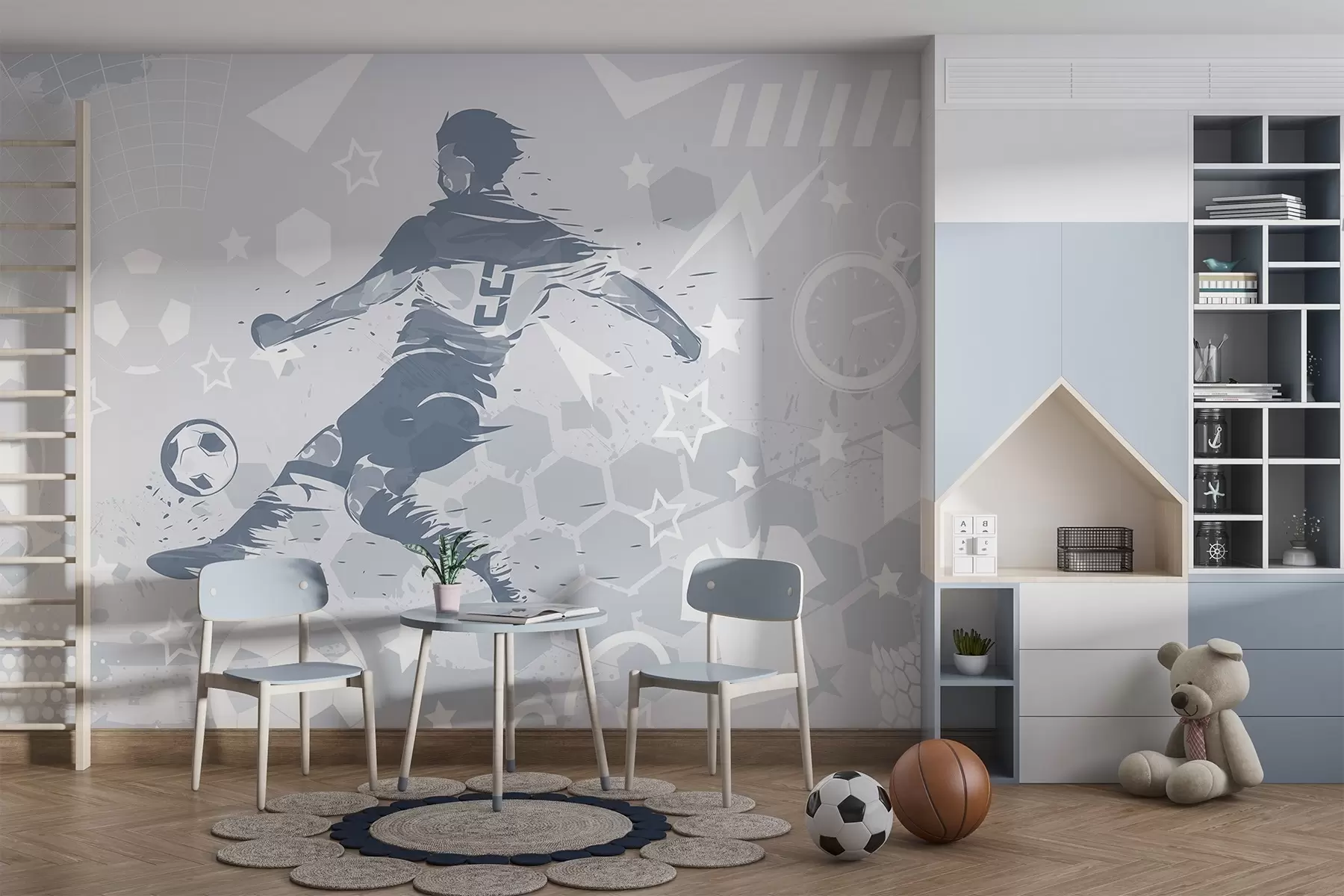 fototapeter Fotballspiller, sport w04763v1