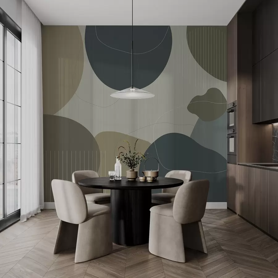 fototapeter Abstrakte sirkler w04759v2