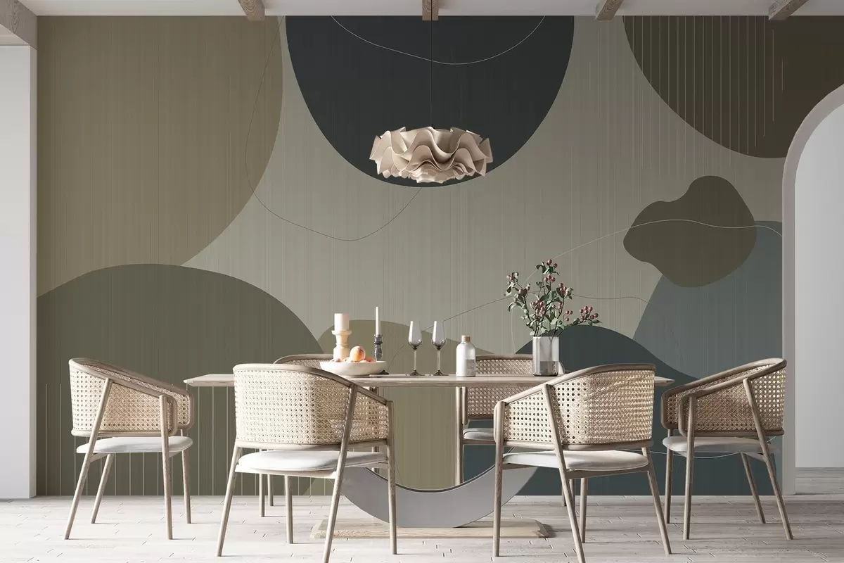 fototapeter Abstrakte sirkler w04759v2