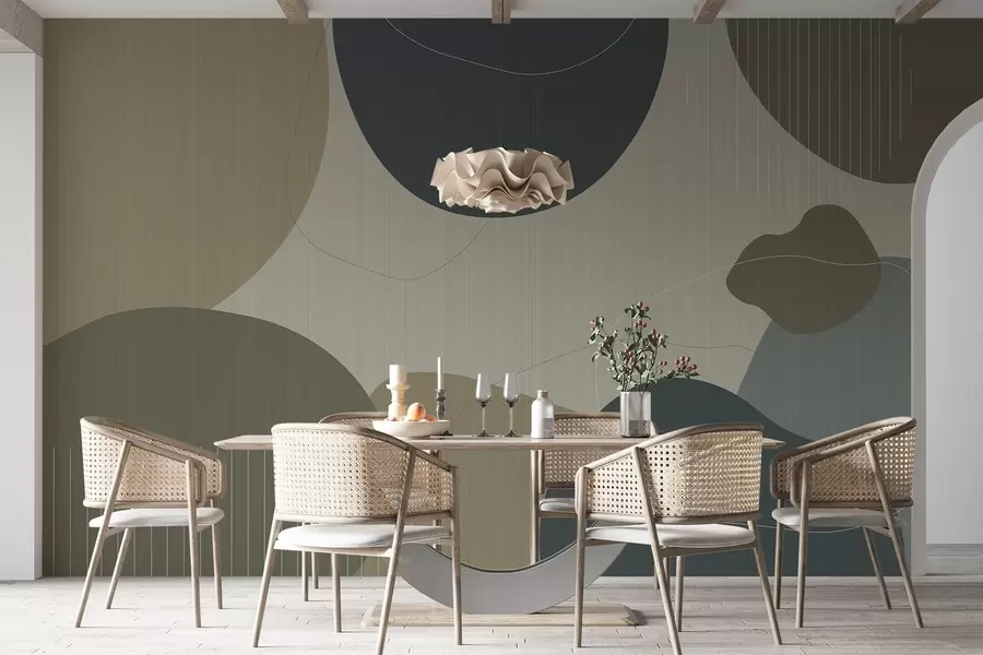 fototapeter Abstrakte sirkler w04759v2