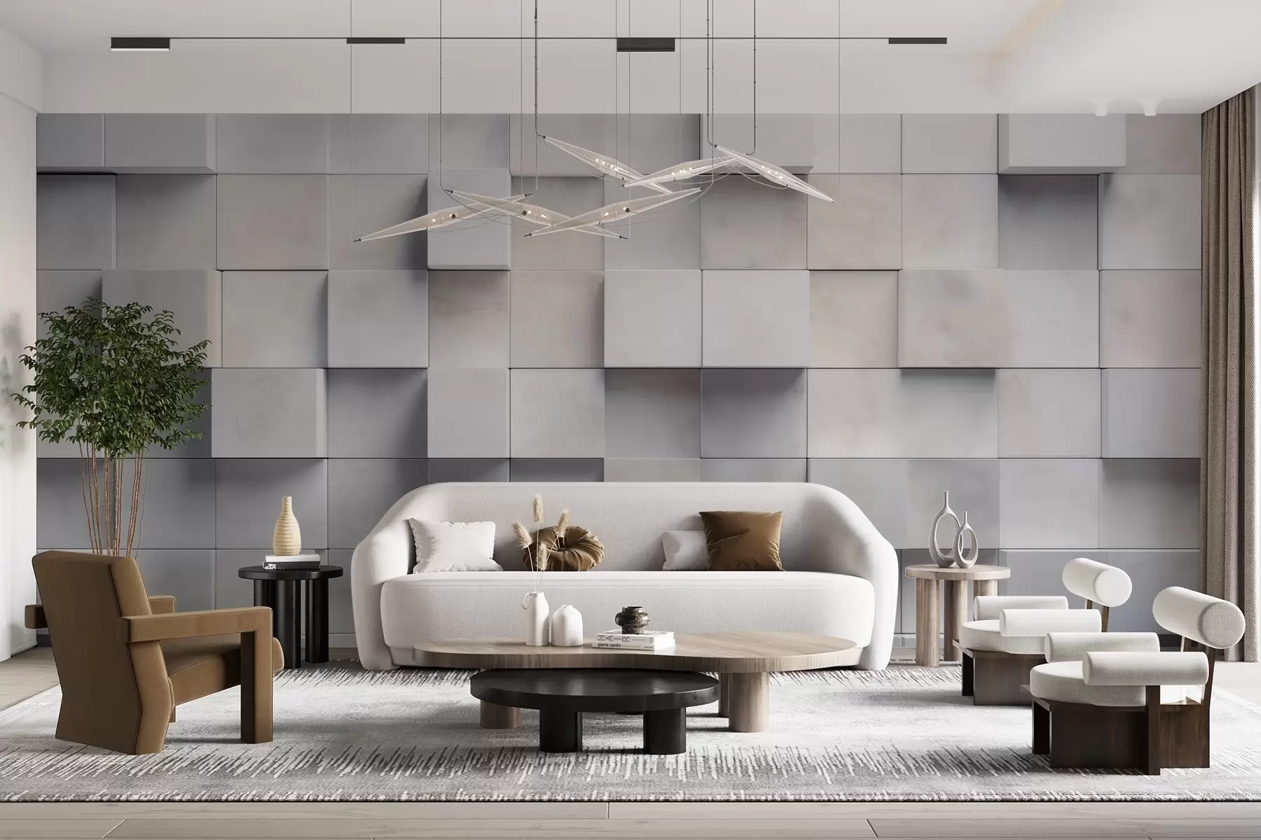 fototapeter Firkantede blokker w04806