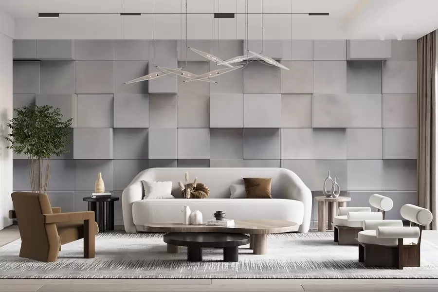 fototapeter Firkantede blokker w04806