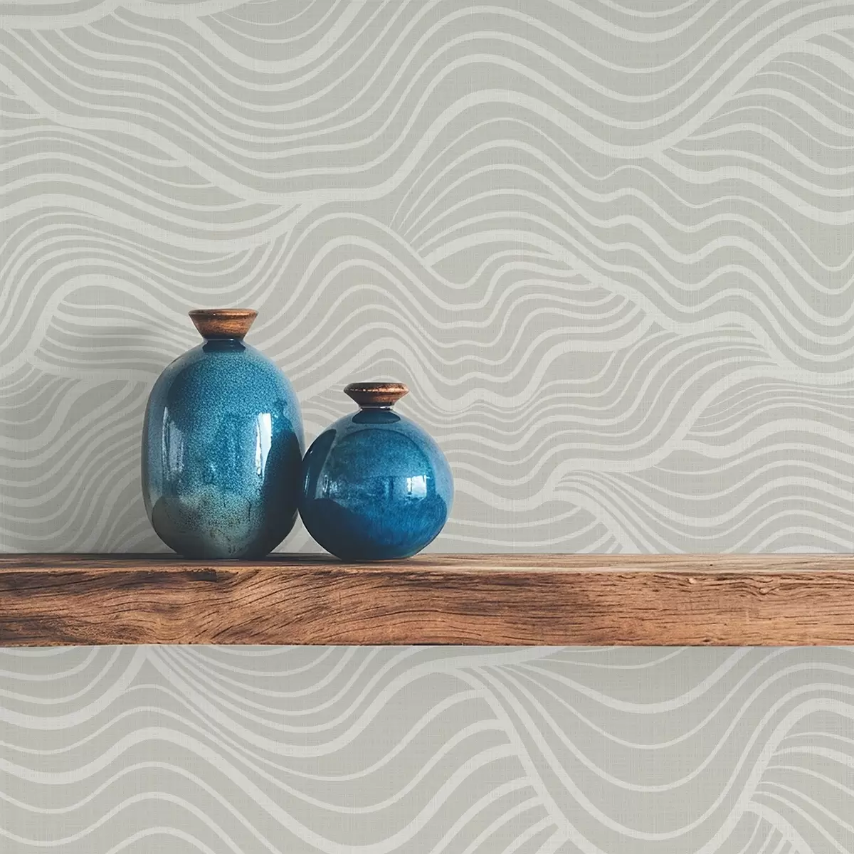 Bakgrunn Bølger på grå-oliven bakgrunn med stofftekstur a00681