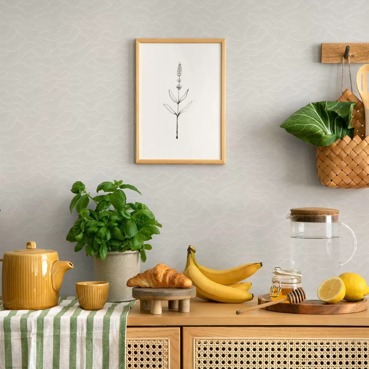 Bakgrunn Lysbølger, nesten hvitt relieff, minimal a00682v2