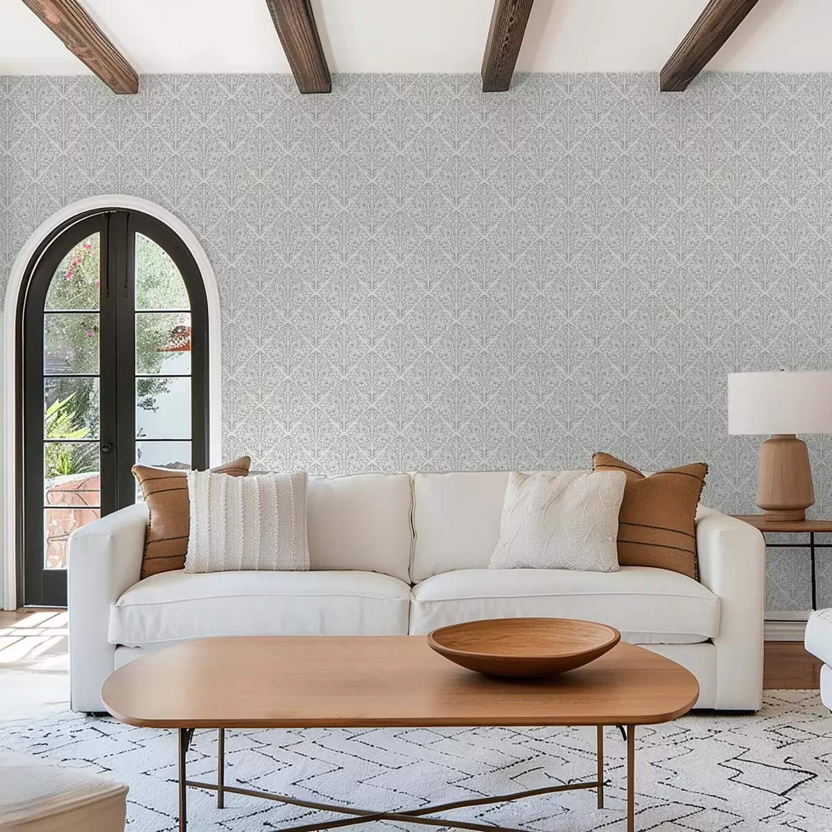 Bakgrunn Lacy-skudd på kremhvit med turkis kontur a00815v4