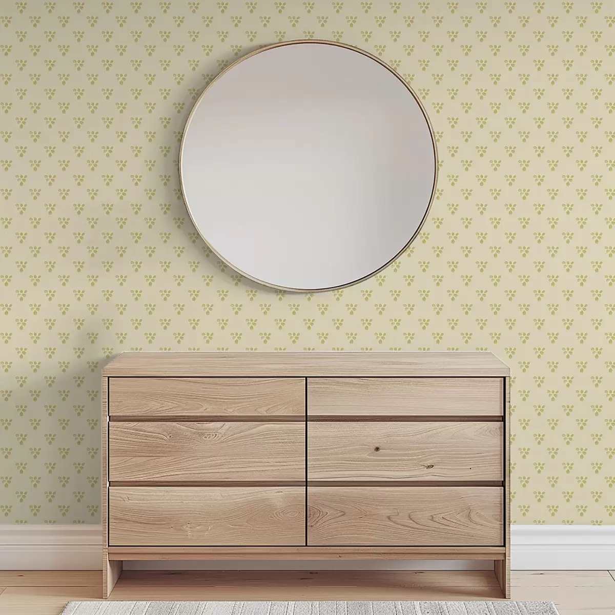 Bakgrunn Liten gjentakelse: treblader på krembeige bakgrunn a00848