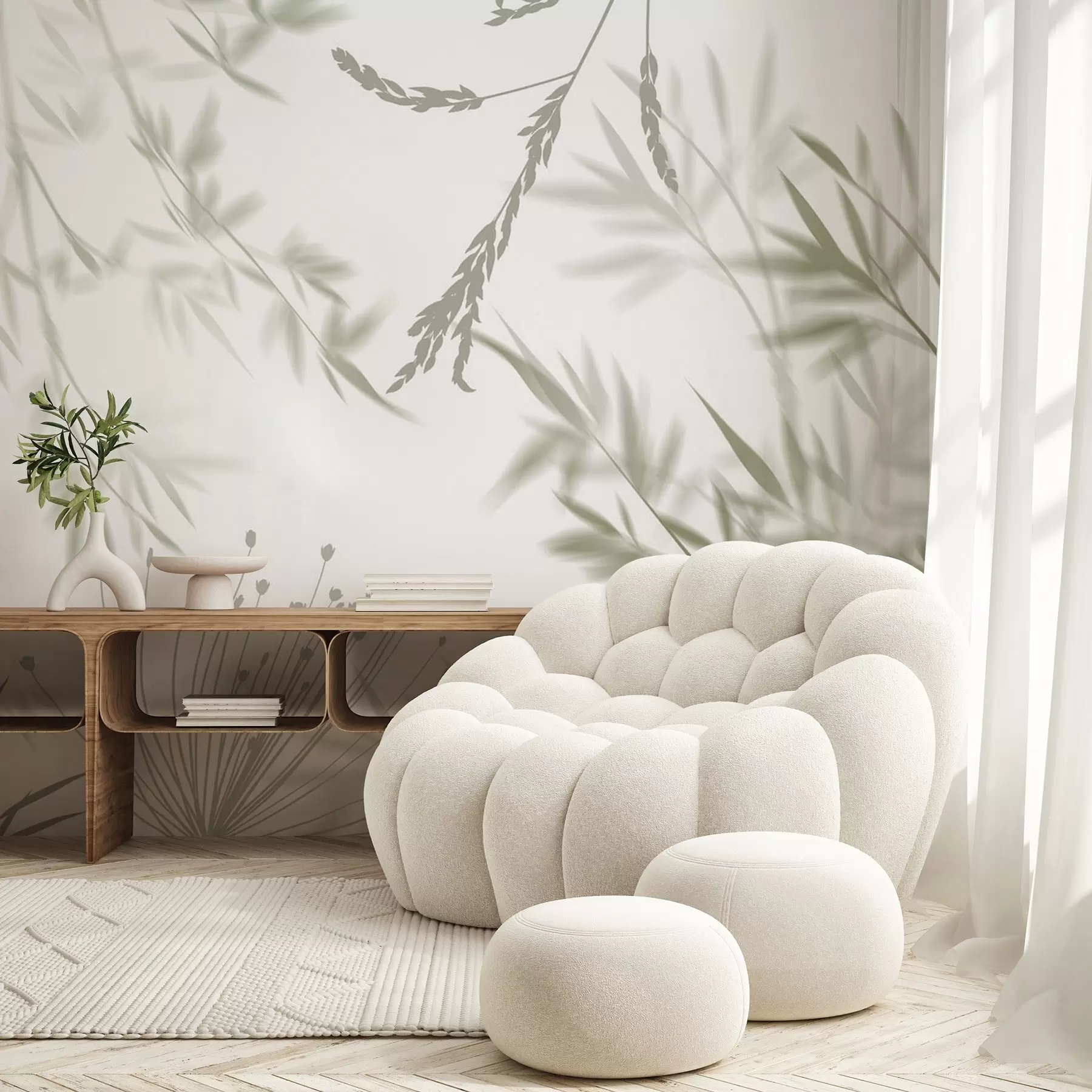 fototapeter Løvverk-silhuetter w04850