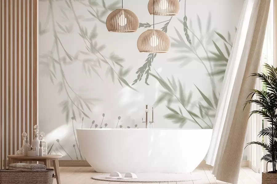 fototapeter Løvverk-silhuetter w04850