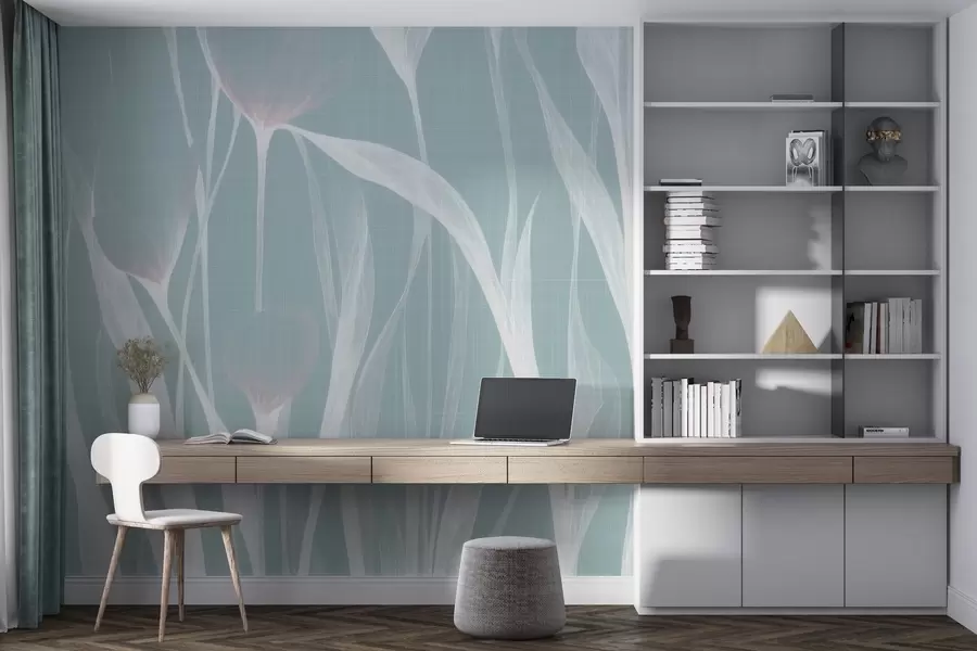 fototapeter Skjøre, gjennomsiktige tulipaner w04831v2