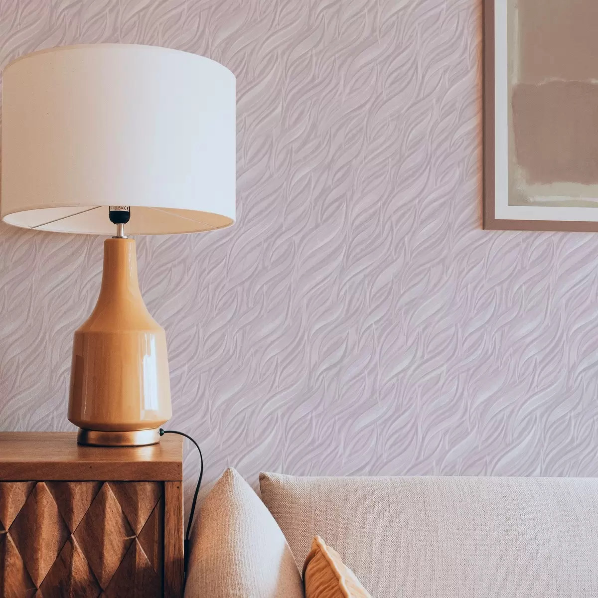 Bakgrunn Teksturerte børstebølger, pudderrosa a00688v1