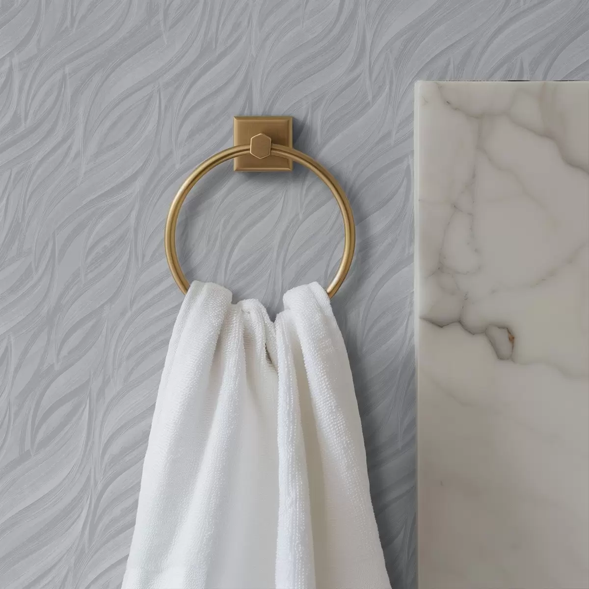 Bakgrunn Teksturerte børstebølger, kjølig blågrå a00688v3