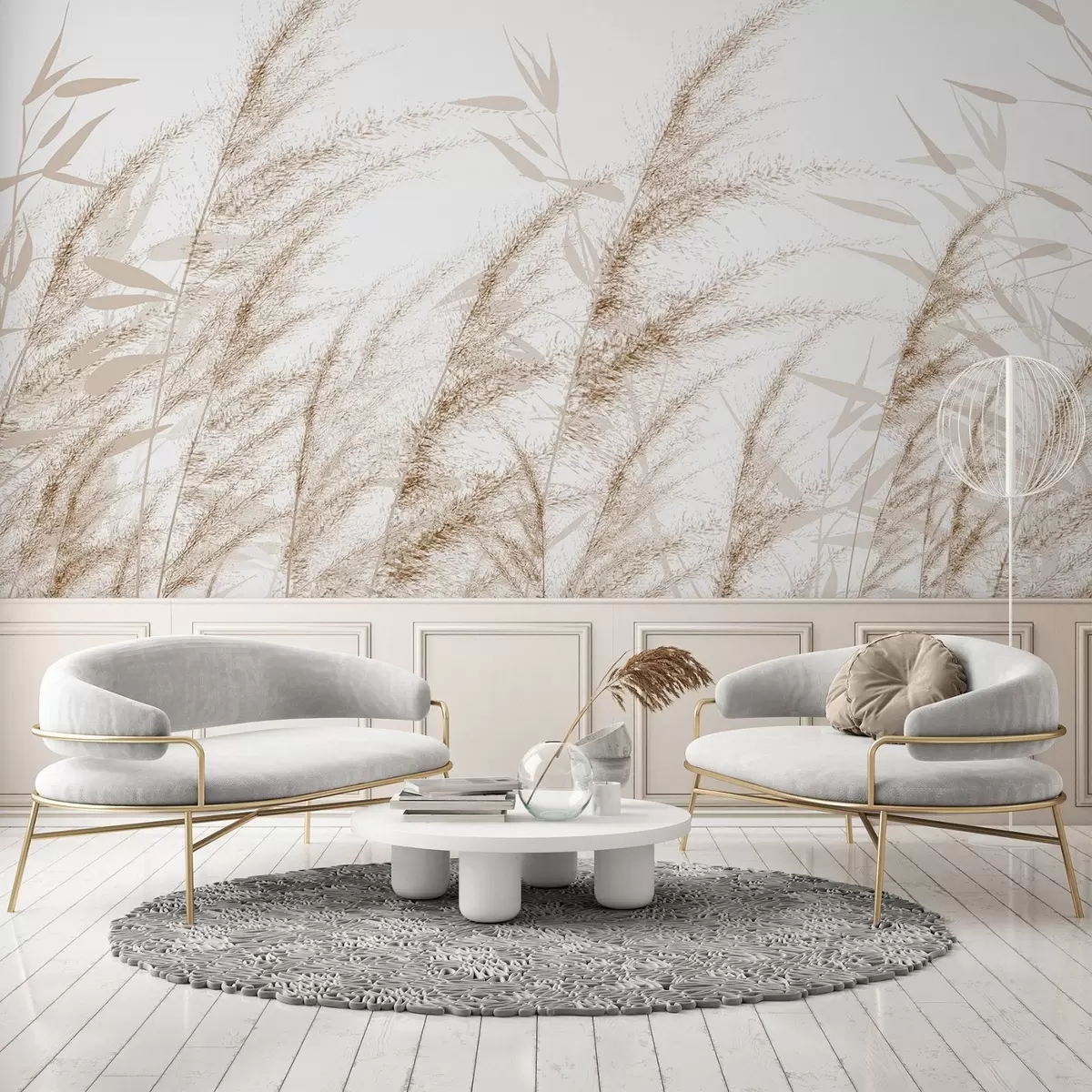 fototapeter Pampas og tørt gress w04863v1