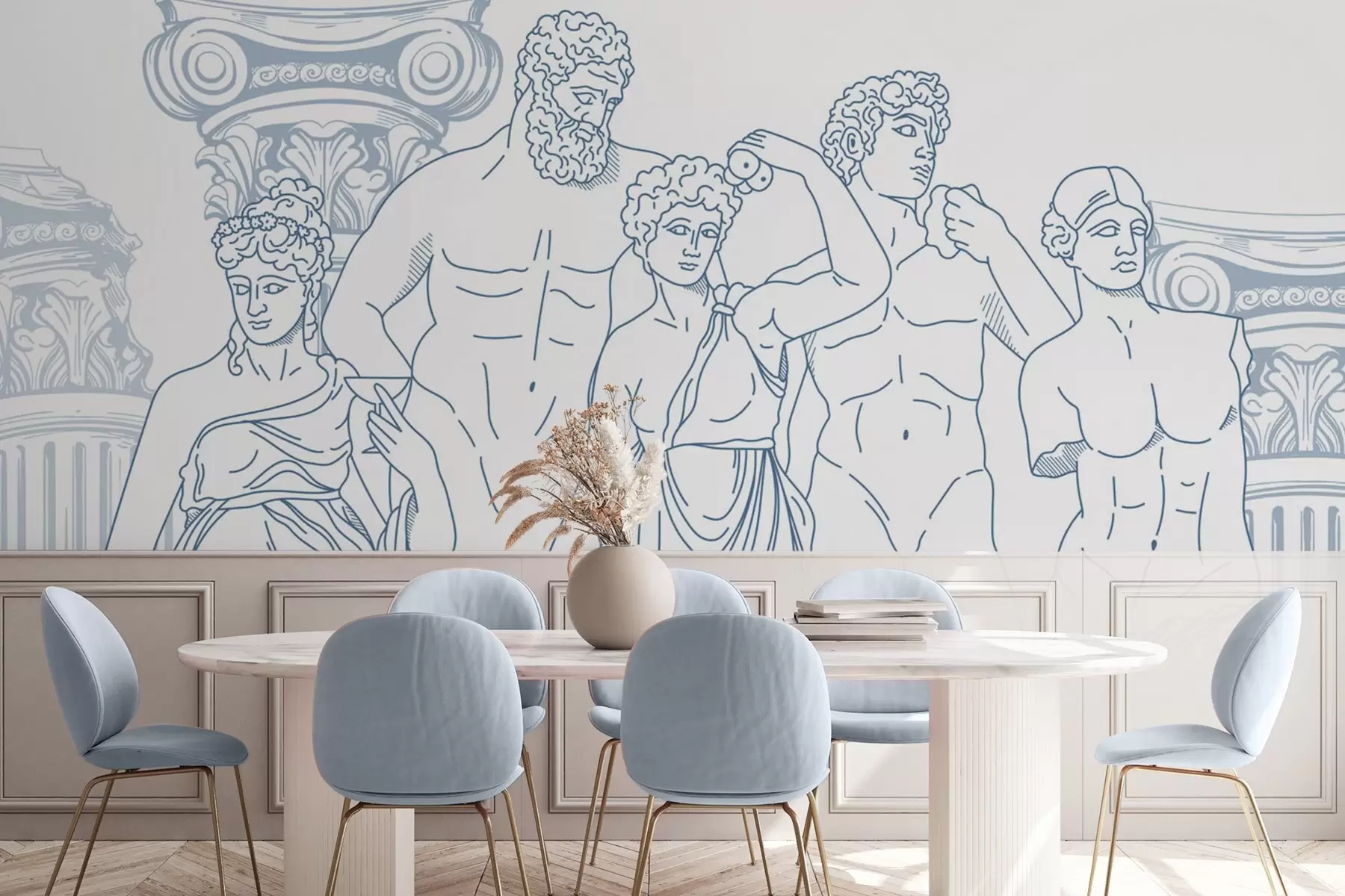 fototapeter Gamle mennesker og søyler w04865