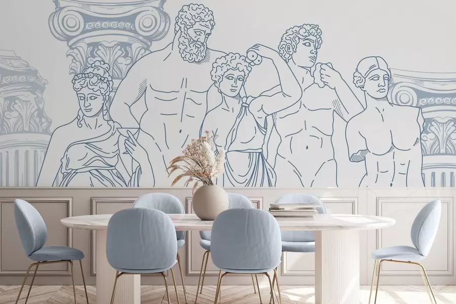 fototapeter Gamle mennesker og søyler w04865