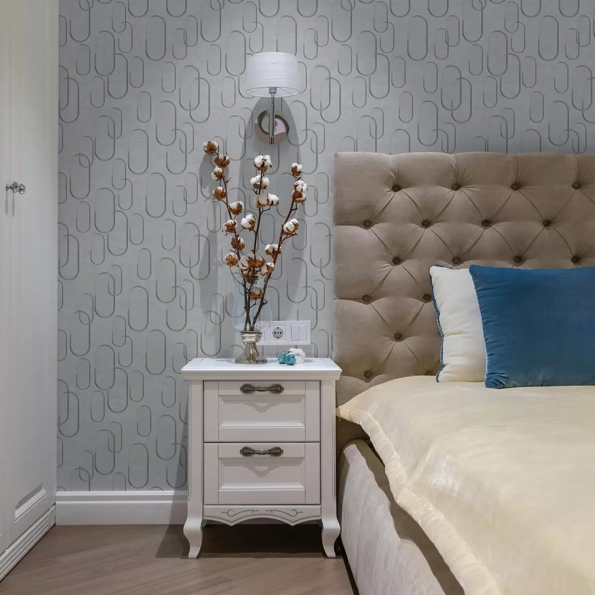 Bakgrunn Lys bakgrunn med langstrakte ovaler, grå konturer a00921